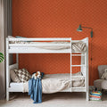 Coastal Scales Orange Mural Wallpaper - room preview 02