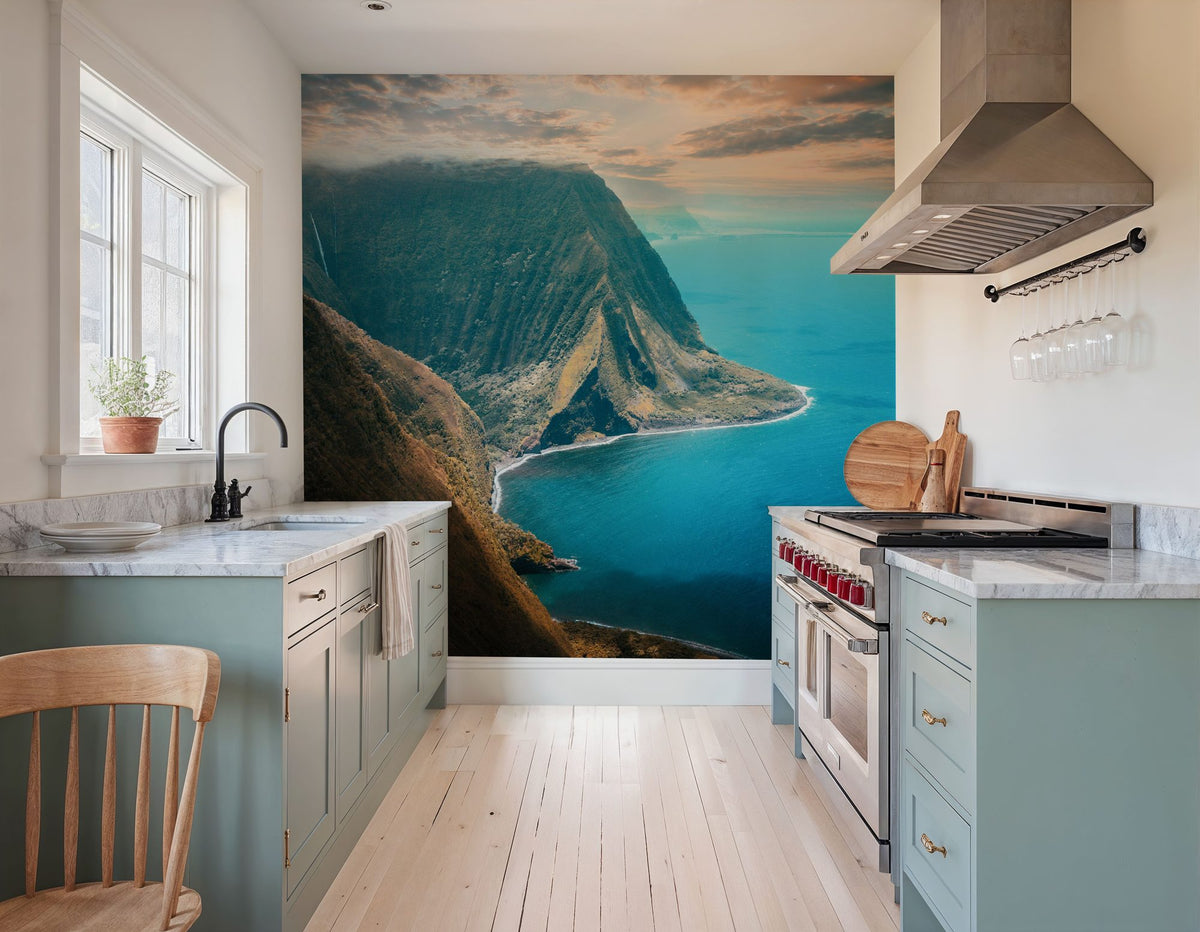 Hawaiian Coast Mural Wallpaper - room preview 02