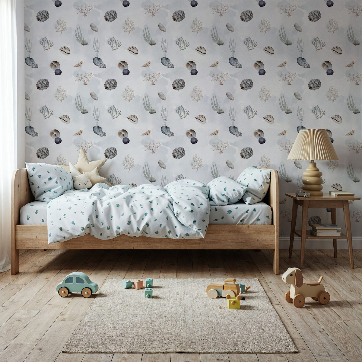 Sea Shells Mural Wallpaper - room preview 02