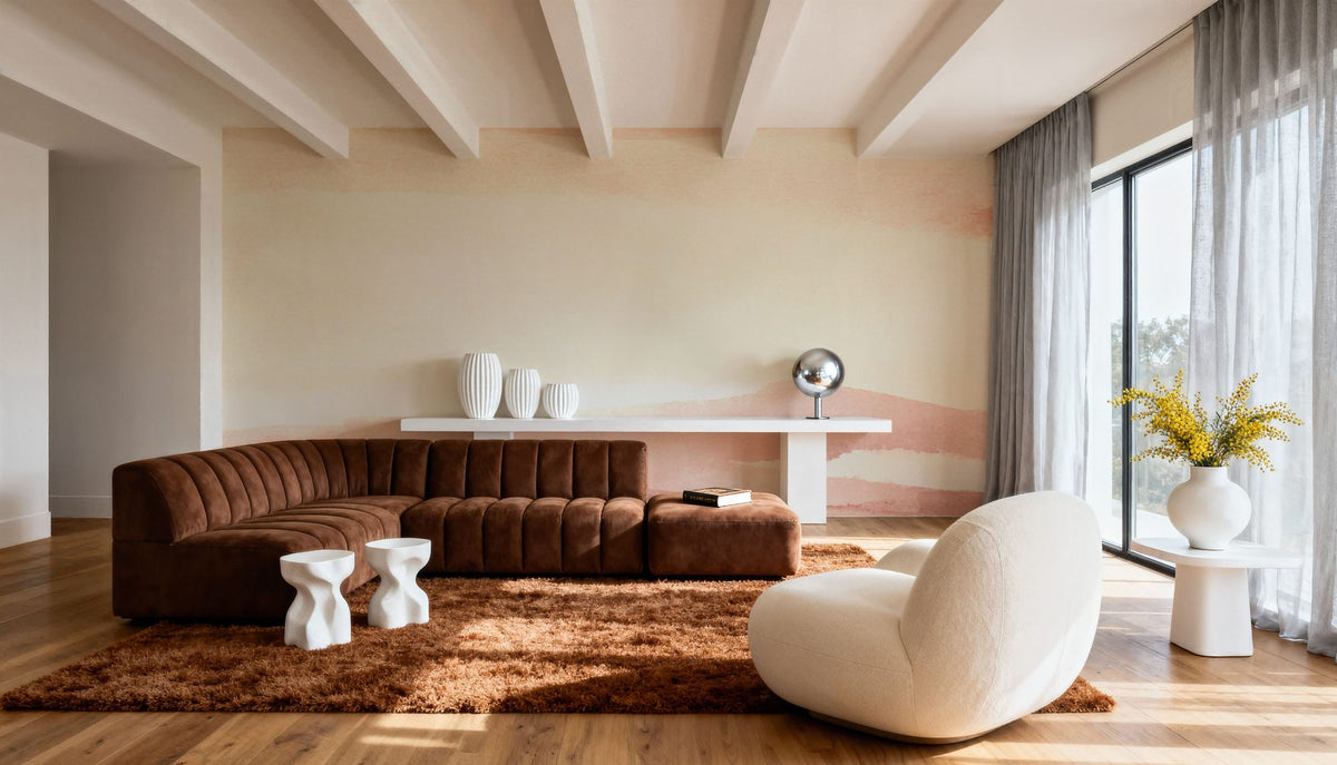 Pink Sunset I Mural Wallpaper - room preview 02