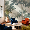 Camouflage Trees Mural Wallpaper - room preview 02