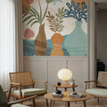 Coastal Flowers Mural Wallpaper - room preview 02