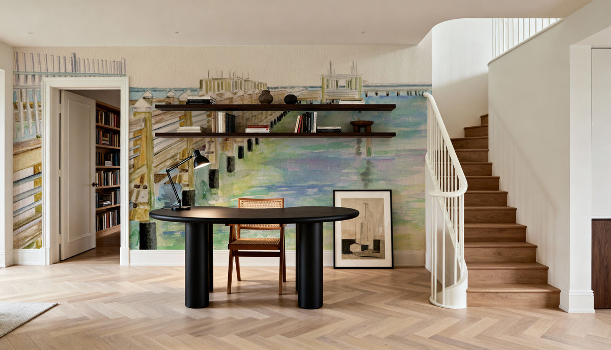 Pretty Pier Mural Wallpaper - room preview 02