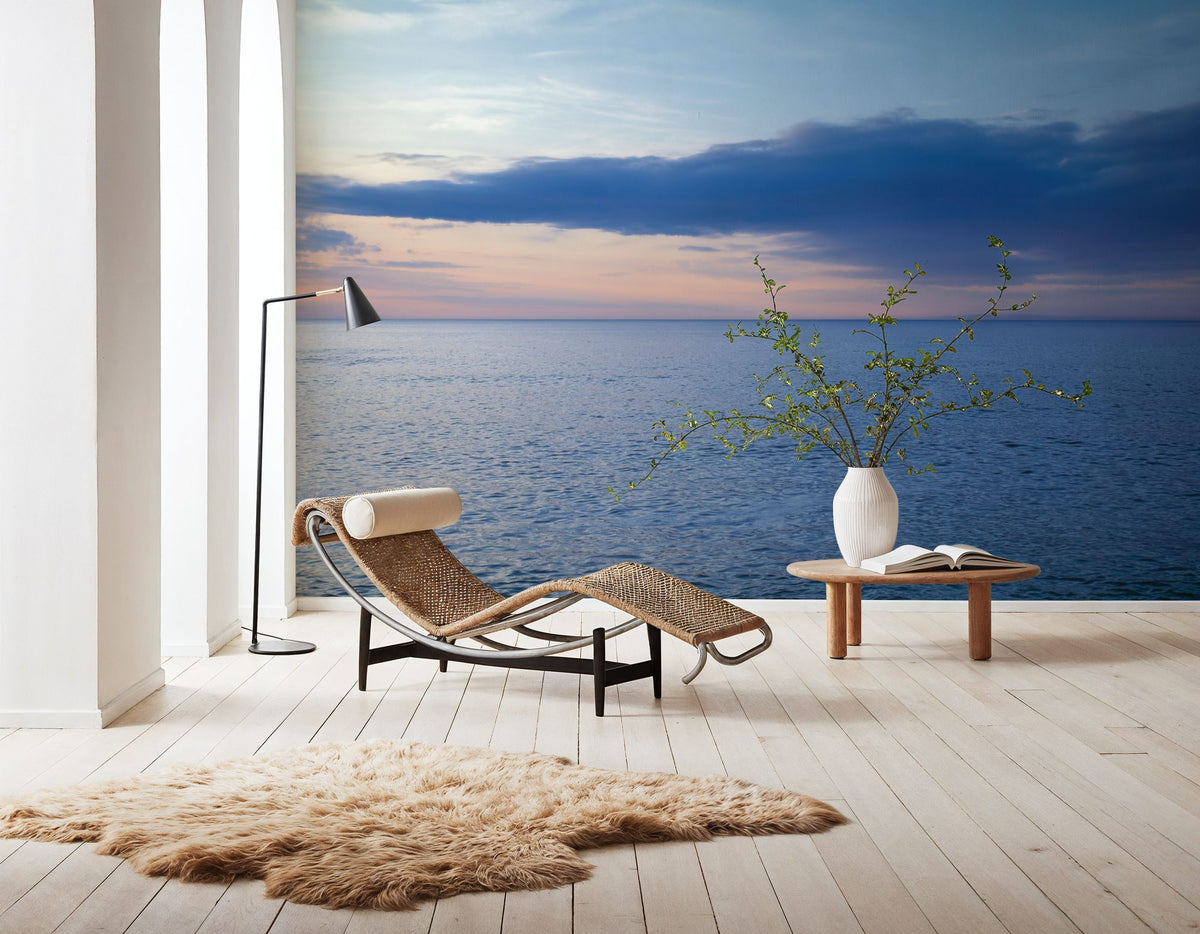 Tranquil Horizon Photo Mural Wallpaper - room preview 02