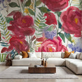 February Flowers Mural Wallpaper - room preview 02