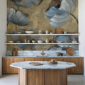 Flowers in Dusk II Mural Wallpaper - room preview 02