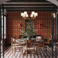 Parrot Paradise Red Mural Wallpaper - room preview 02