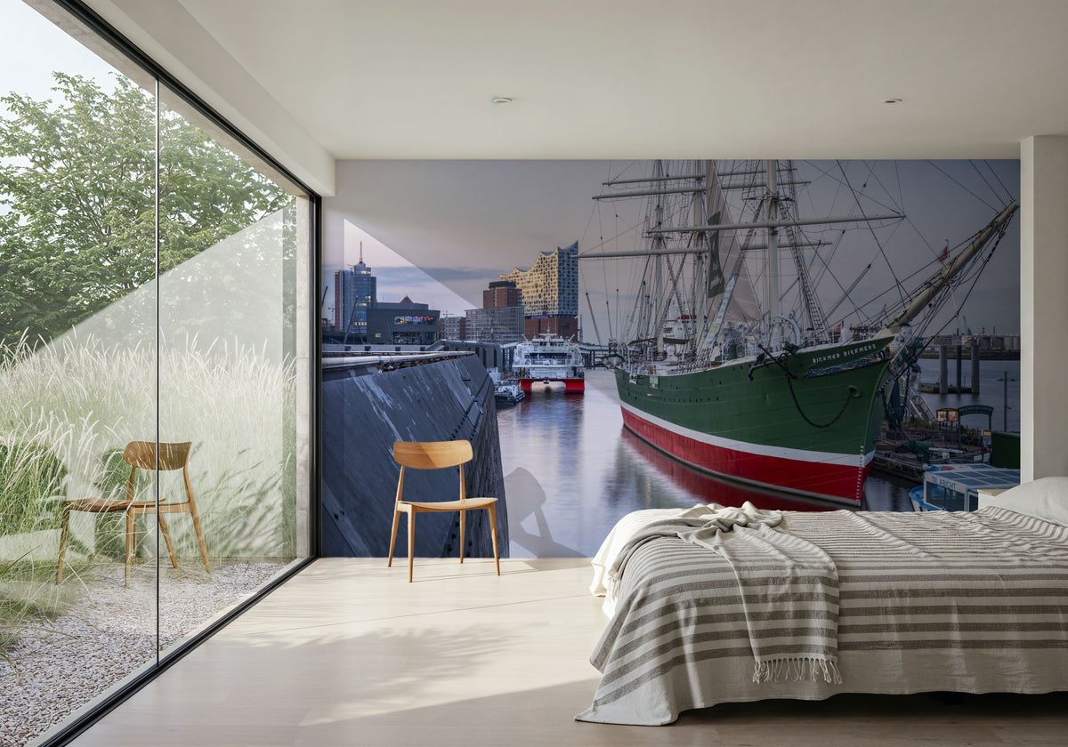 Harbor Berth Mural Wallpaper - room preview 02