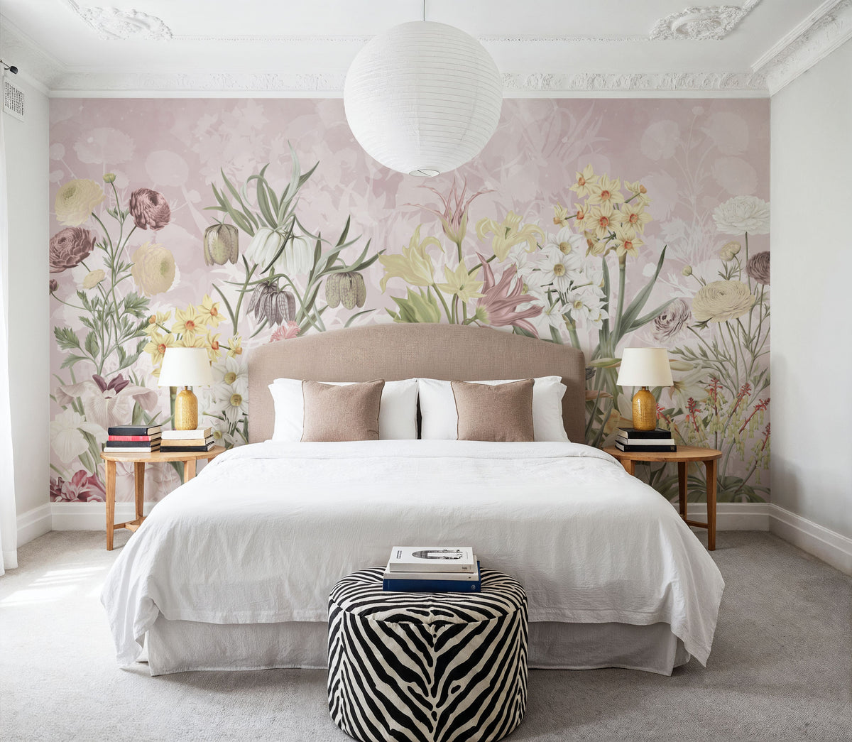 Happy Spring Flowers Mural Wallpaper - Edition 4 - room preview 02