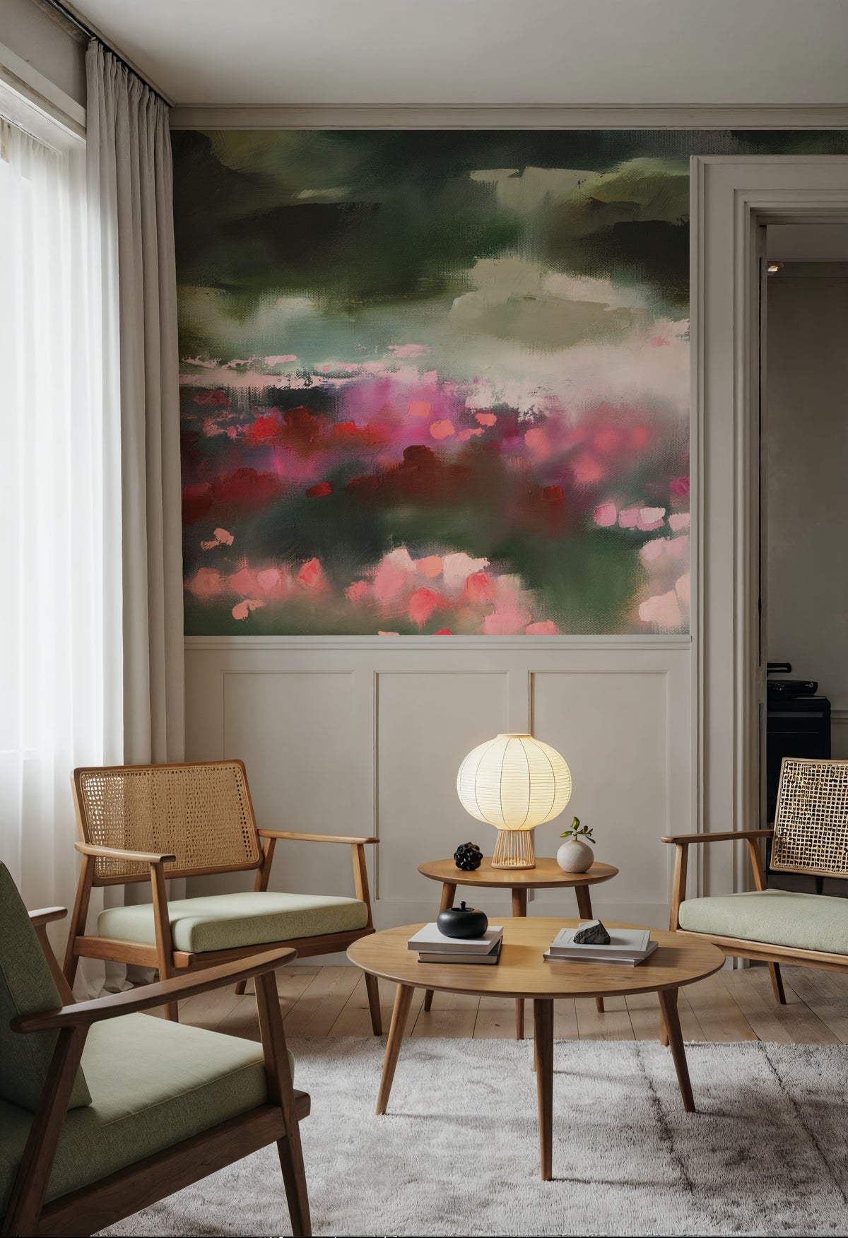 The Rose Garden Mural Wallpaper - room preview 02