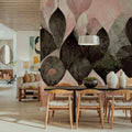 Dry Leaves, Rose Mural Wallpaper - room preview 02