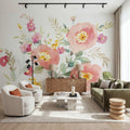 Jewels Florals Mural Wallpaper - room preview 02