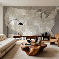 US Map Detailed - Earth Mural Wallpaper - room preview 02