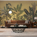Madagascar Foliage, Yellow Mural Wallpaper - room preview 02