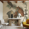 Forest Owls I Mural Wallpaper - room preview 02