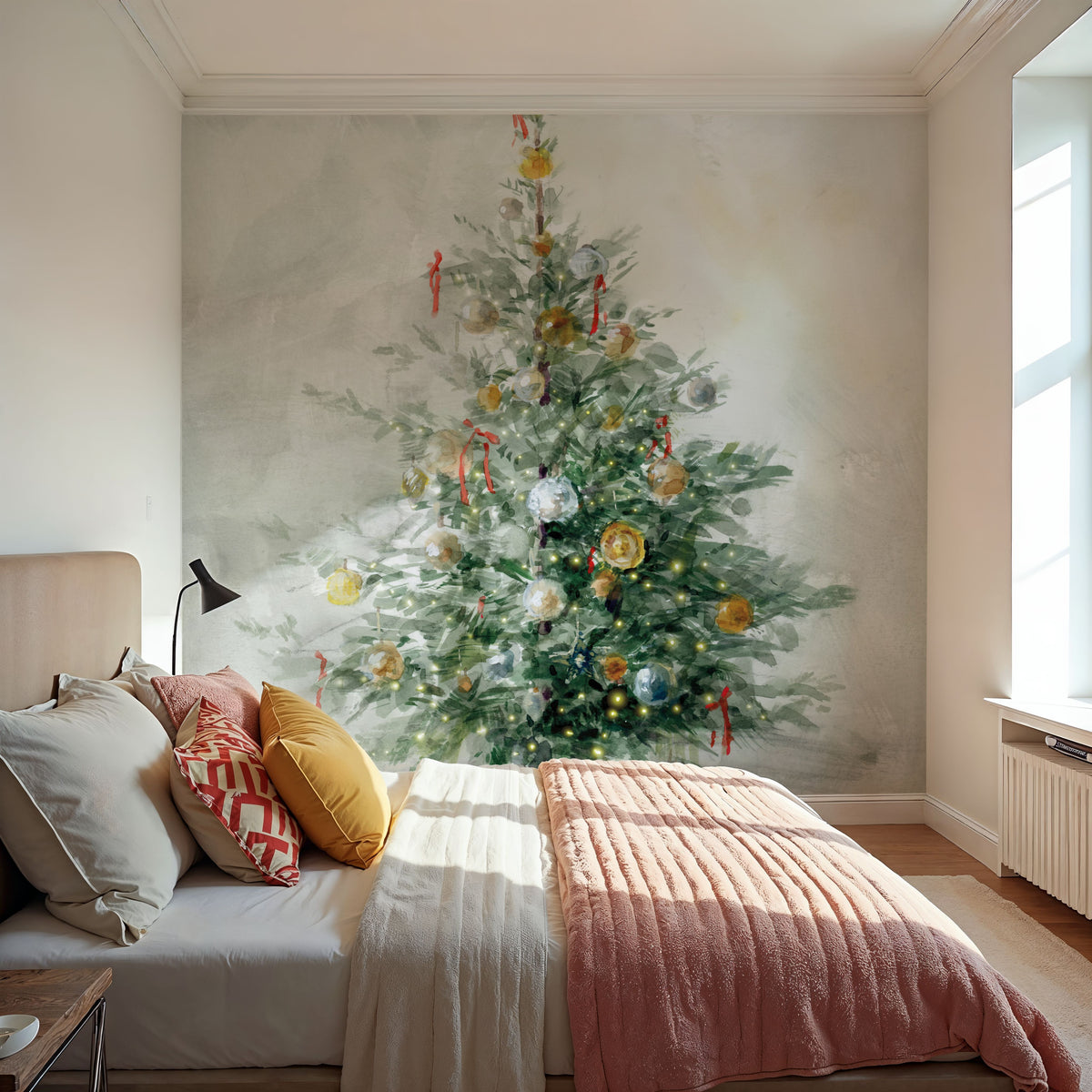 Vintage Holiday I Mural Wallpaper - room preview 02