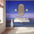 Foggy Golden Gate Mural Wallpaper - room preview 02