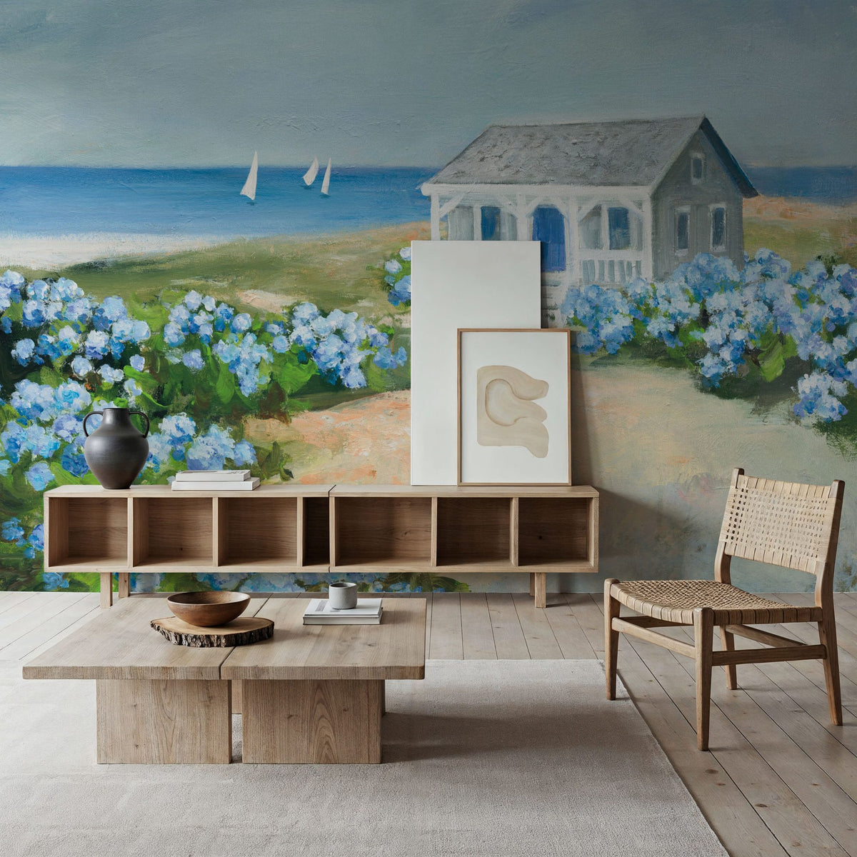 Nantucket Coast Mural Wallpaper - room preview 02