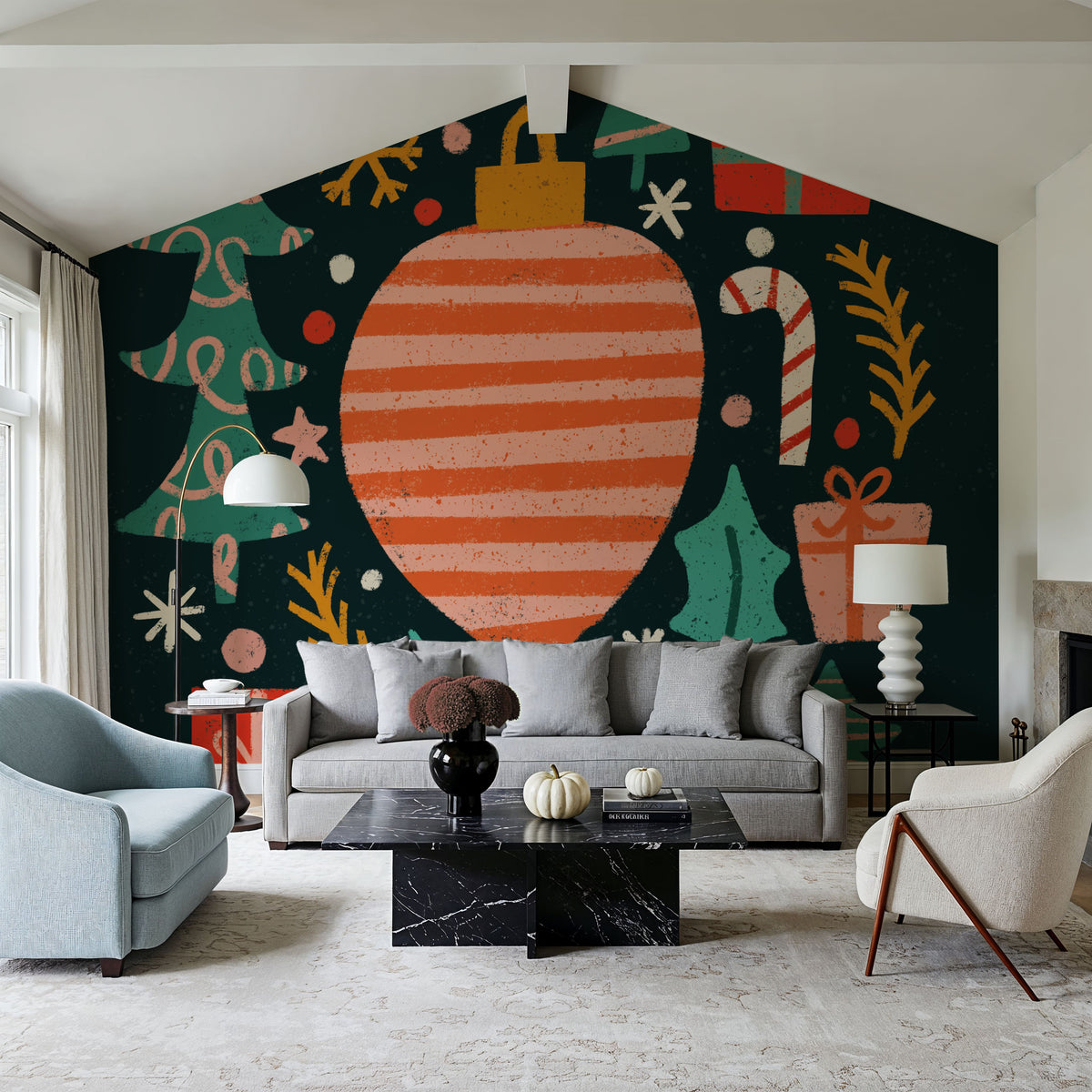Warm Wishes III Mural Wallpaper - room preview 02