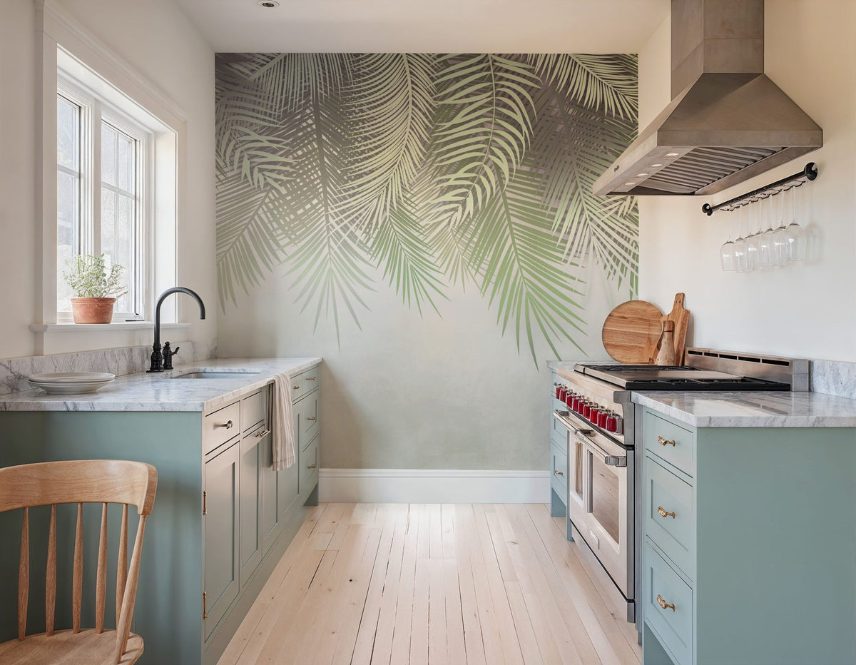 Home Grown Palms Mural Wallpaper - Edition 3 - room preview 02