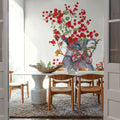 Winterberry Tidings IV Mural Wallpaper - room preview 02