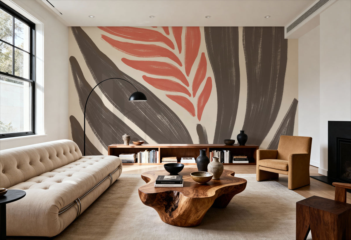 Simple Flowers II Mural Wallpaper - room preview 02