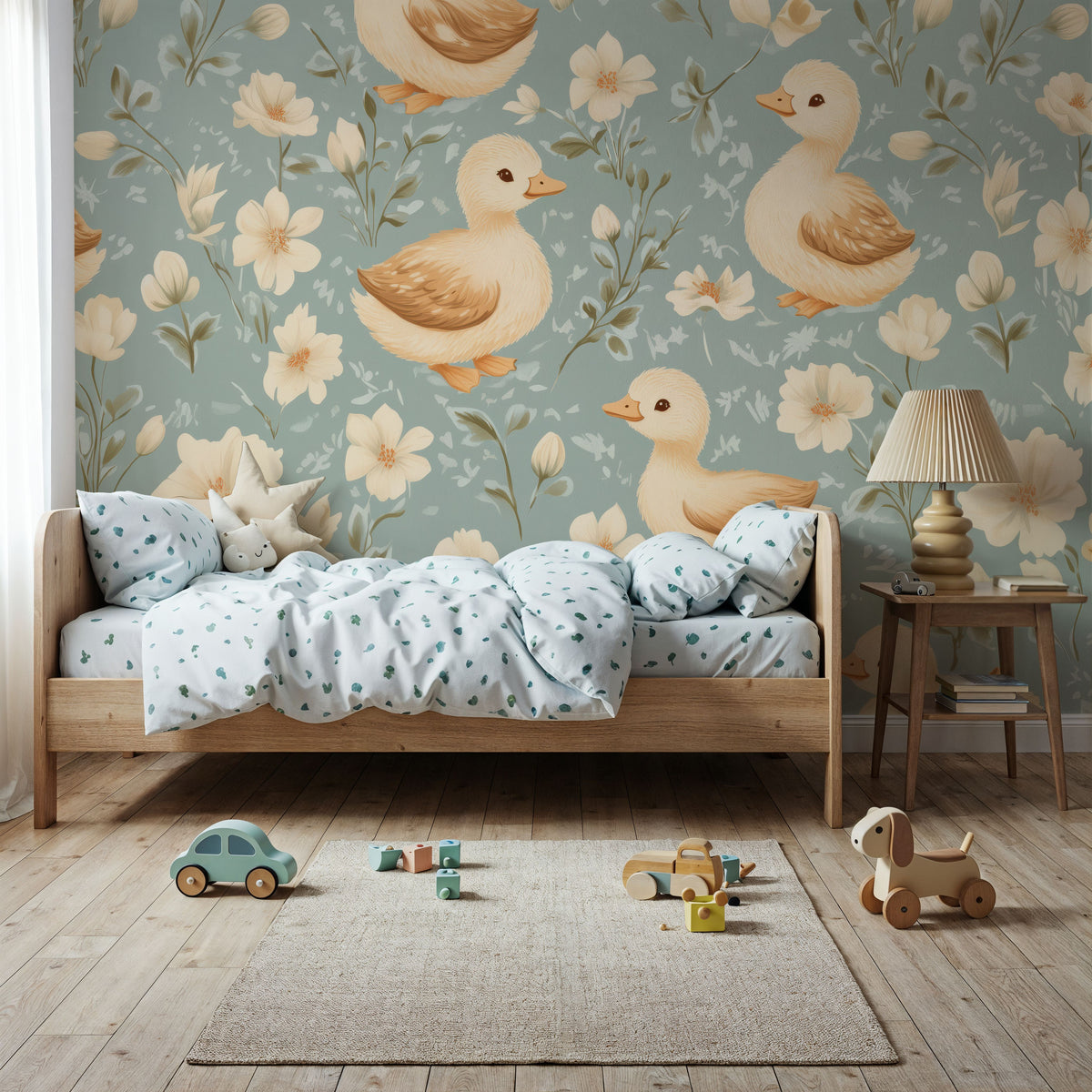 Bonny Ducklings Mural Wallpaper - room preview 02