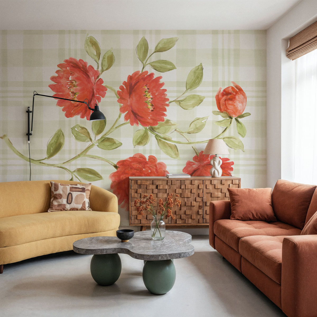 Harvest Wishes VI Mural Wallpaper - room preview 02
