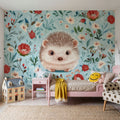 Hello Hedgehog Mural Wallpaper - room preview 02