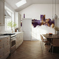 Telford England Skyline Purple & Gold Mural Wallpaper - room preview 02