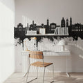 Nice France Skyline Black & White Mural Wallpaper - room preview 02