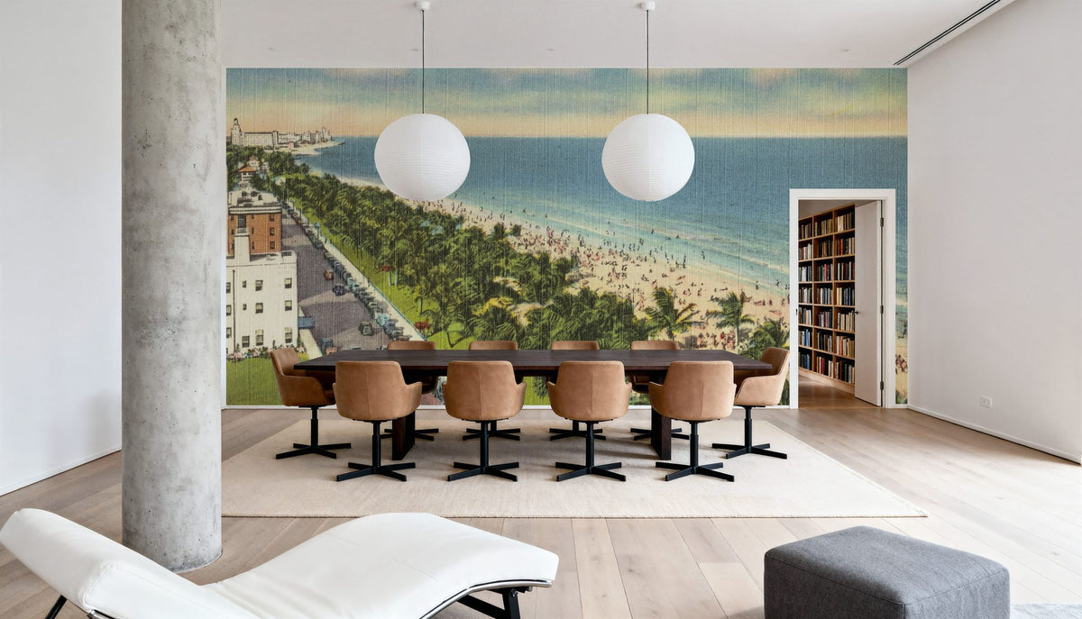 Ocean Drive Mural Wallpaper - room preview 02