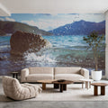 Glacial Lake Summer Mural Wallpaper - room preview 02