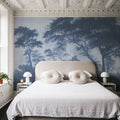 Woodland Brook, Blues Mural Wallpaper - room preview 02