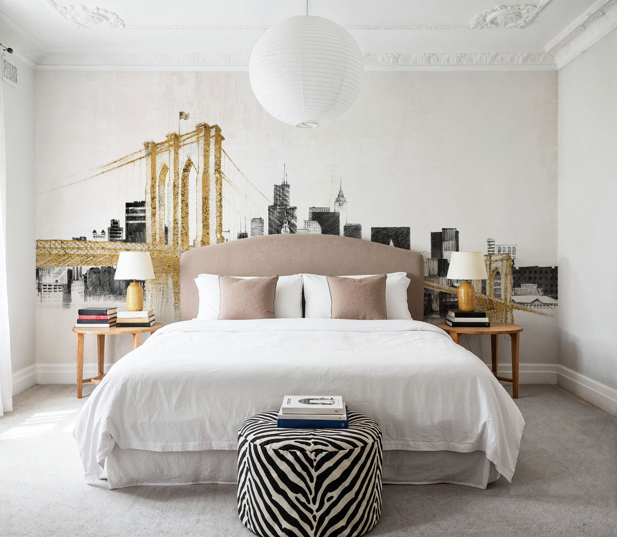 Skyline Crossing Mural Wallpaper - room preview 02