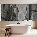 Spanish Islands BW Mural Wallpaper - room preview 02