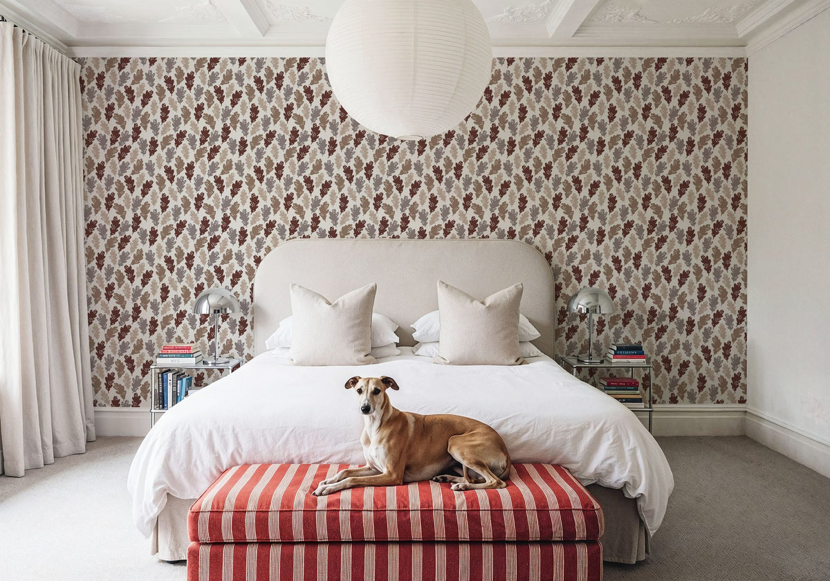 Oak Leaves Mural Wallpaper - room preview 02