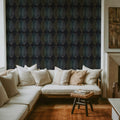 Jump Dark Leaves Mural Wallpaper - room preview 02