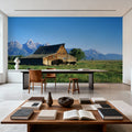 Mountain Bison Ranch Mural Wallpaper - room preview 02