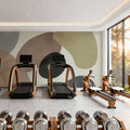 Lava Shapes, Beige Mural Wallpaper - room preview 02