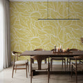 Fern Cut-Outs Pattern, Citrus Mural Wallpaper - room preview 02