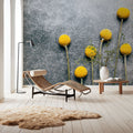 Craspedia Dry Flowers Mural Wallpaper - room preview 02