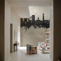 Ithaca New York Skyline Concrete Mural Wallpaper - room preview 02