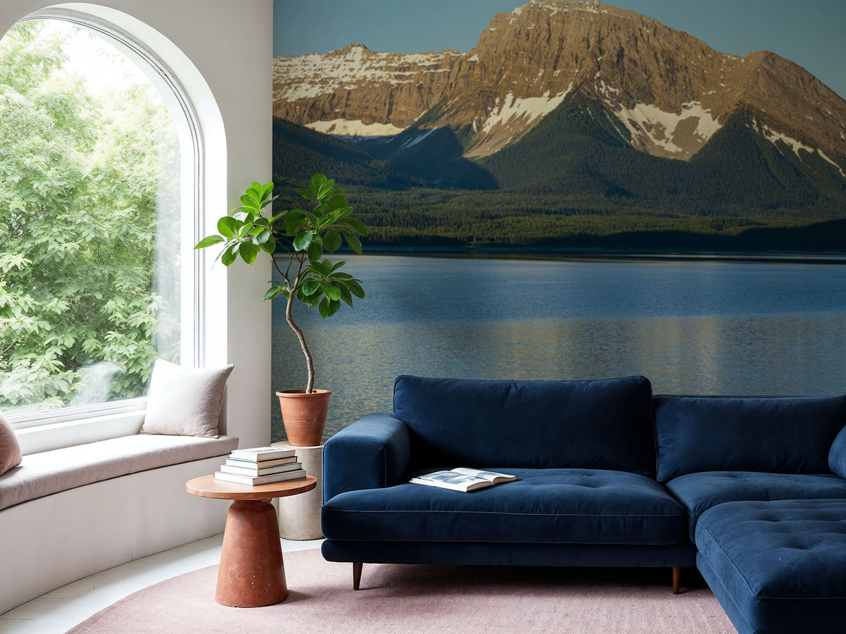 Spray Lakes Reservoir Mural Wallpaper - room preview 02