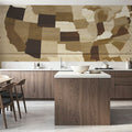 USA Modern Vintage Wood Mural Wallpaper - room preview 02
