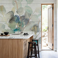 Eucalyptus III on Shiplap Mural Wallpaper - room preview 02