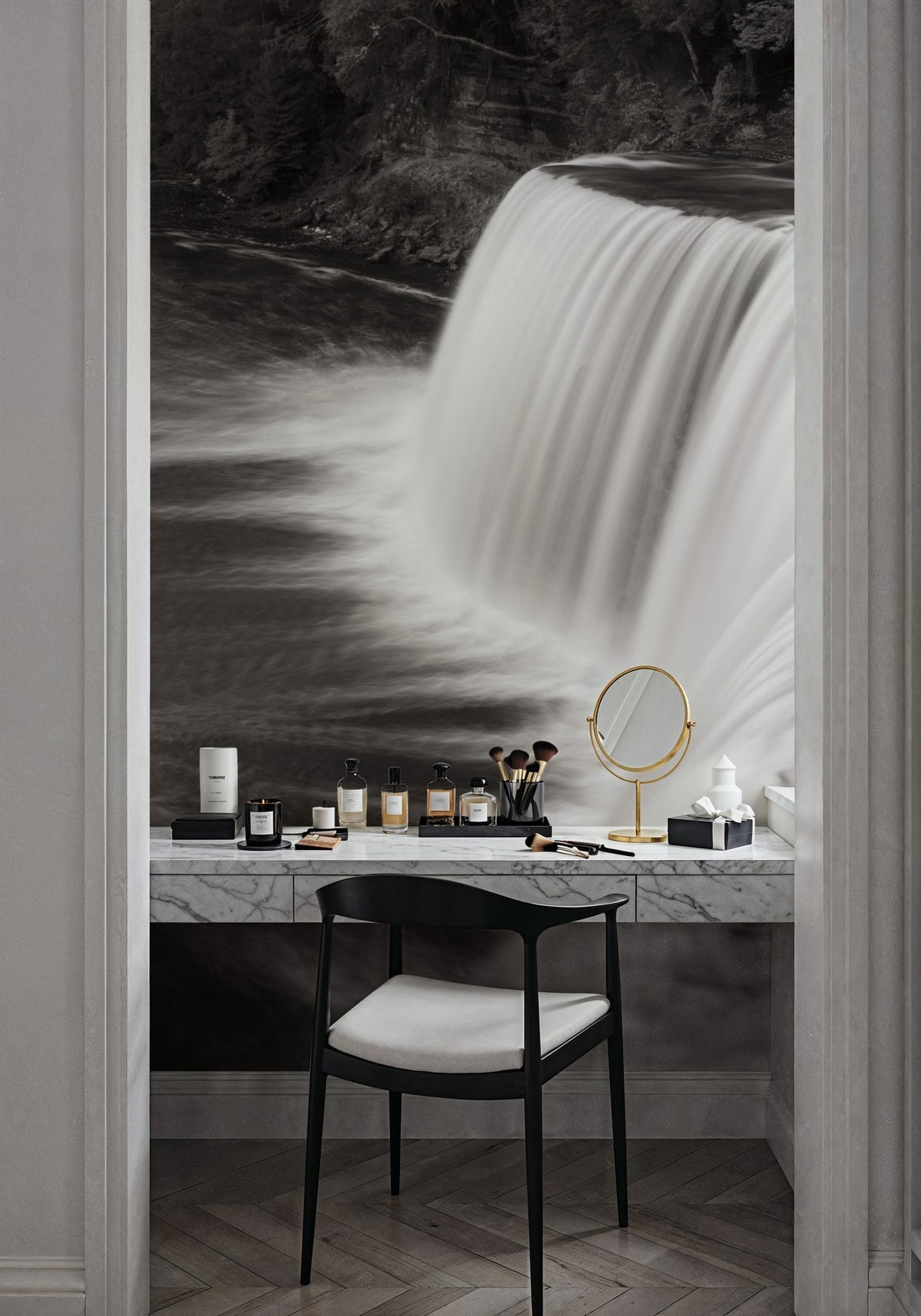 Tahquamenon Falls Mural Wallpaper - room preview 02