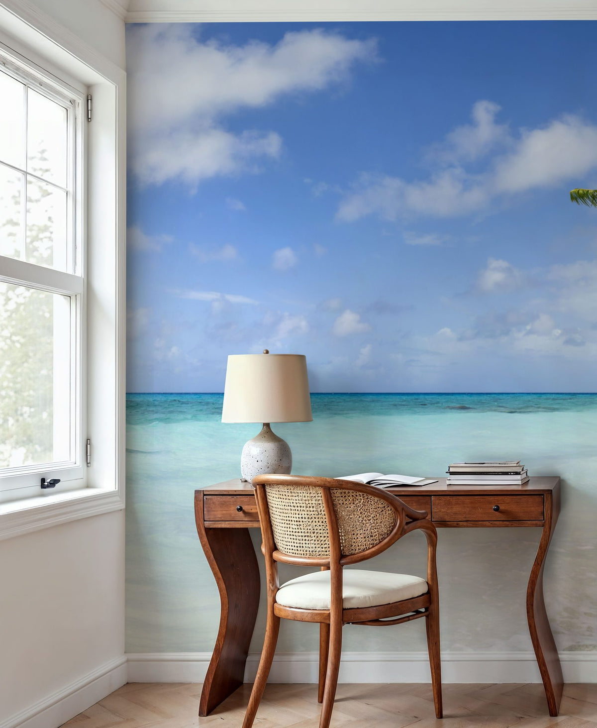 Atoll Beach Mural Wallpaper - room preview 02