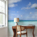 Atoll Beach Mural Wallpaper - room preview 02