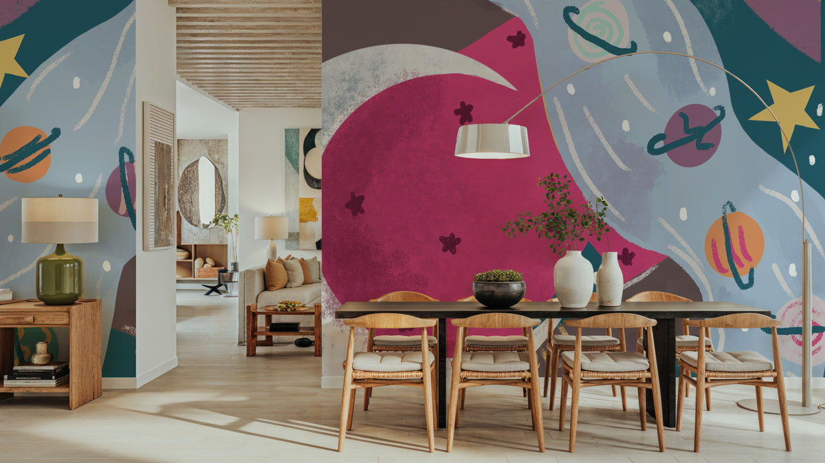 Mystical Woman II Mural Wallpaper - Purple Tone - room preview 02